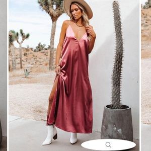 NWT ViciDolls Satin Midi Dress